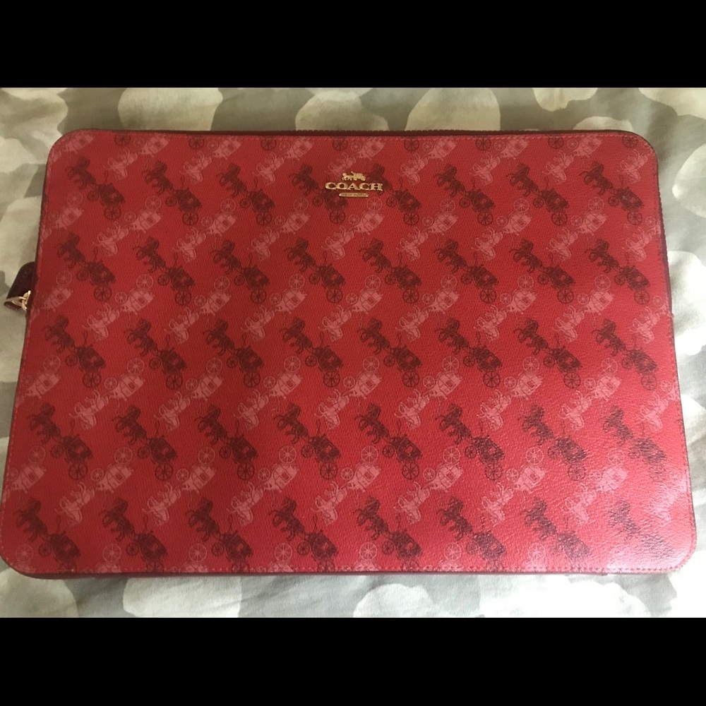 Coach Laptop Sleeve/ Matching Umbrella